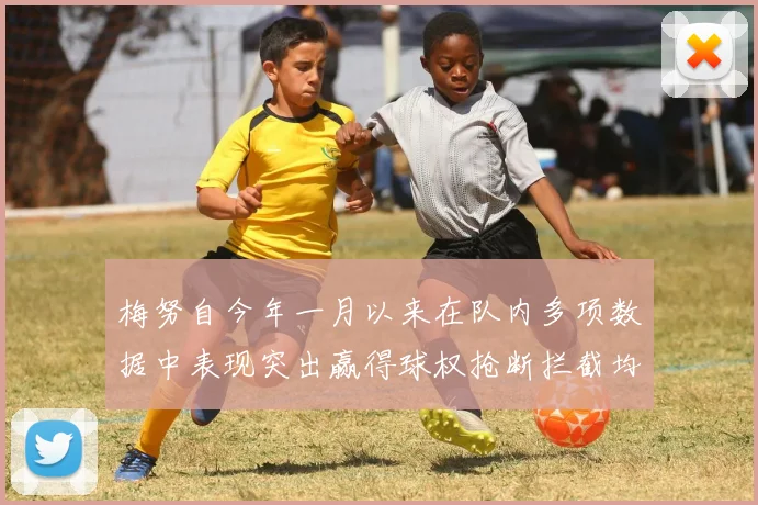 梅努自今年一月以来在队内多项数据中表现突出赢得球权抢断拦截均名列前茅